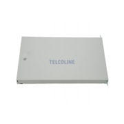 Drzwi metalowe pełne do wewnętrznej szafy RACK TELCOLINE 12U/19", szare 