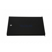 Drzwi metalowe pełne do wewnętrznej szafy RACK TELCOLINE 12U/19", czarne