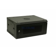 Szafa rackowa TELCOLINE 4U/19", 600x450 mm, drzwi perforowane, czarna