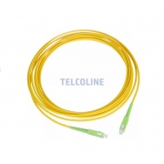 Patchcord TELCOLINE SC/APC, simplex, LSZH, 2 m, żółty, G.657A2, 3 mm, Gold Class