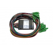 PLC ABS box Splitter TELCOLINE with SC/APC connectors 1:32, Gold, 12 colours