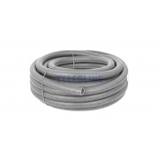 Rura karbowana elektroinstalacyjna/peszel PVC z pilotem, 25/19 mm, 100 m, szara