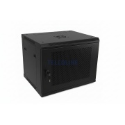 Szafa rackowa TELCOLINE 9U/19", 600x600 mm, czarna, drzwiczki perforowane