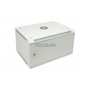 Szafa rackowa TELCOLINE 6U/19", 600x600 mm, szara, drzwiczki metalowe pełne