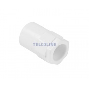 Złączka nakrętna - adapter PVC do rur 25 mm, kolor biały